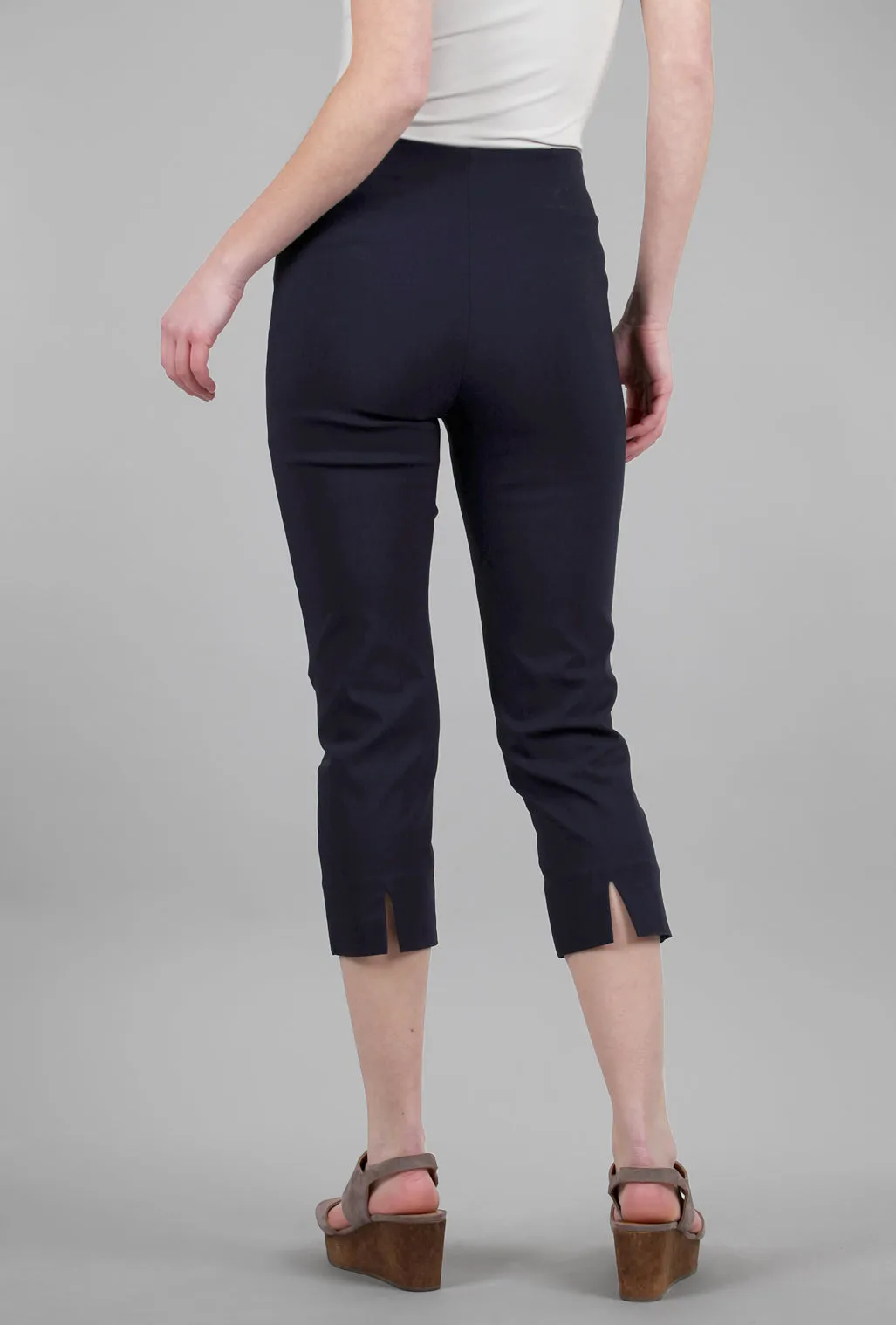 Mindy Cropped Pant, Navy
