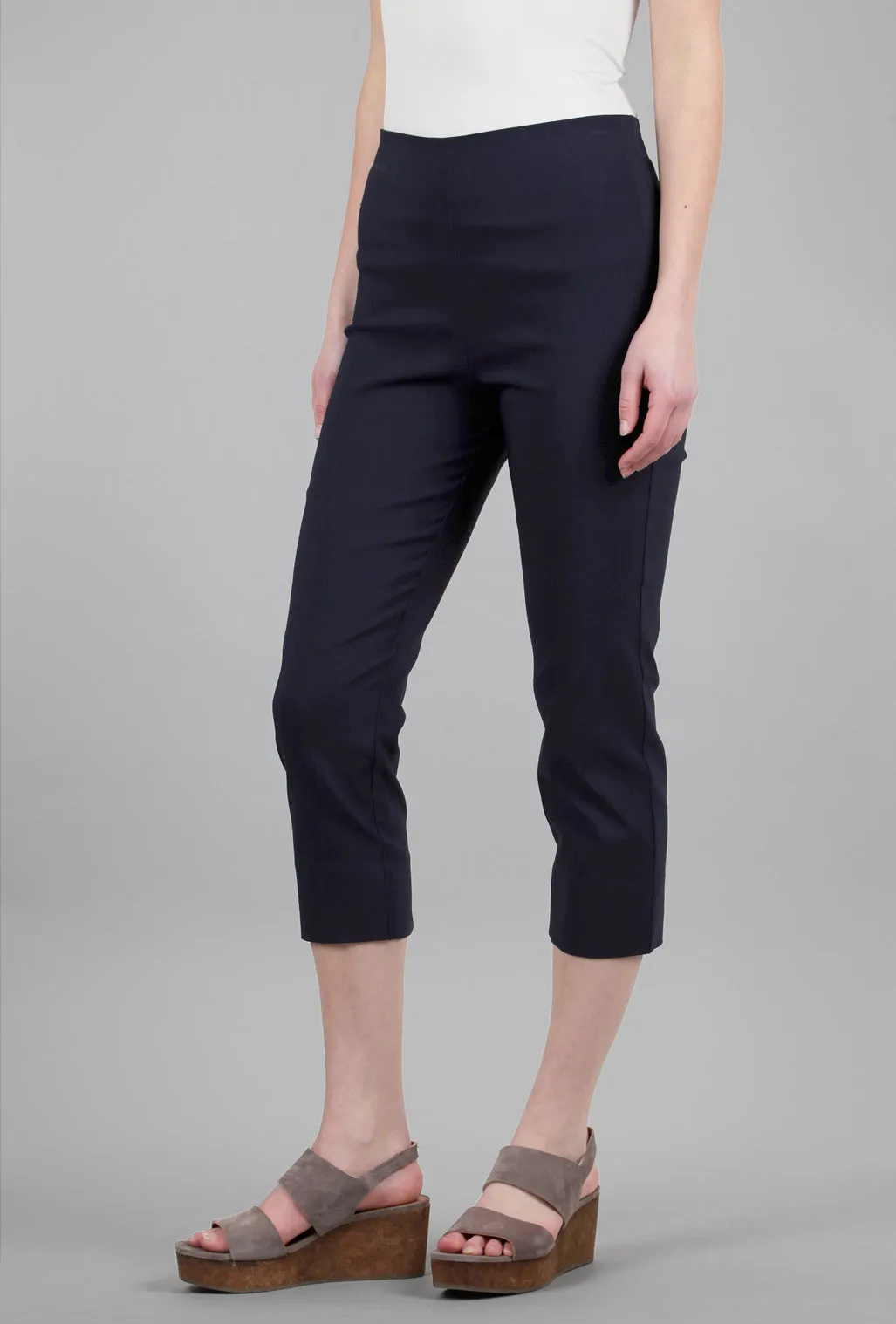 Mindy Cropped Pant, Navy