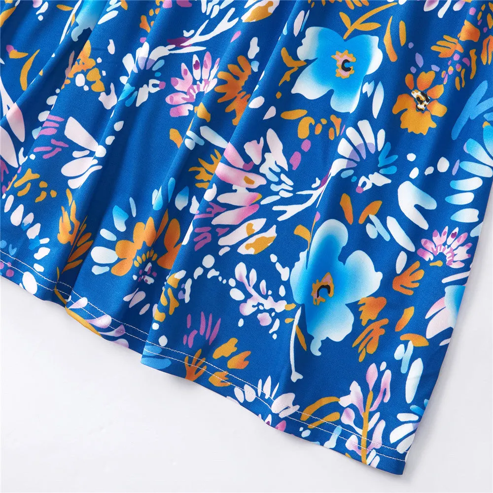 Mommy and Me Dresses Floral Printed Dresses