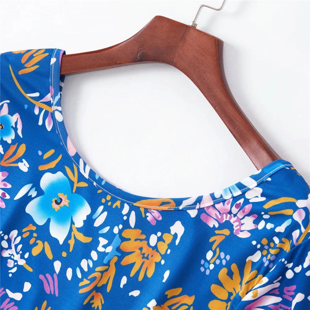 Mommy and Me Dresses Floral Printed Dresses