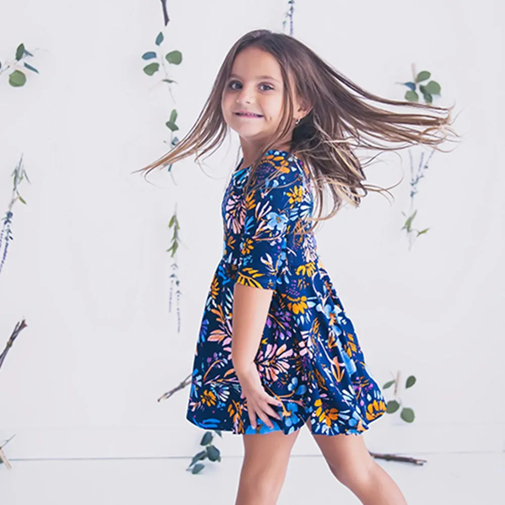 Mommy and Me Dresses Floral Printed Dresses