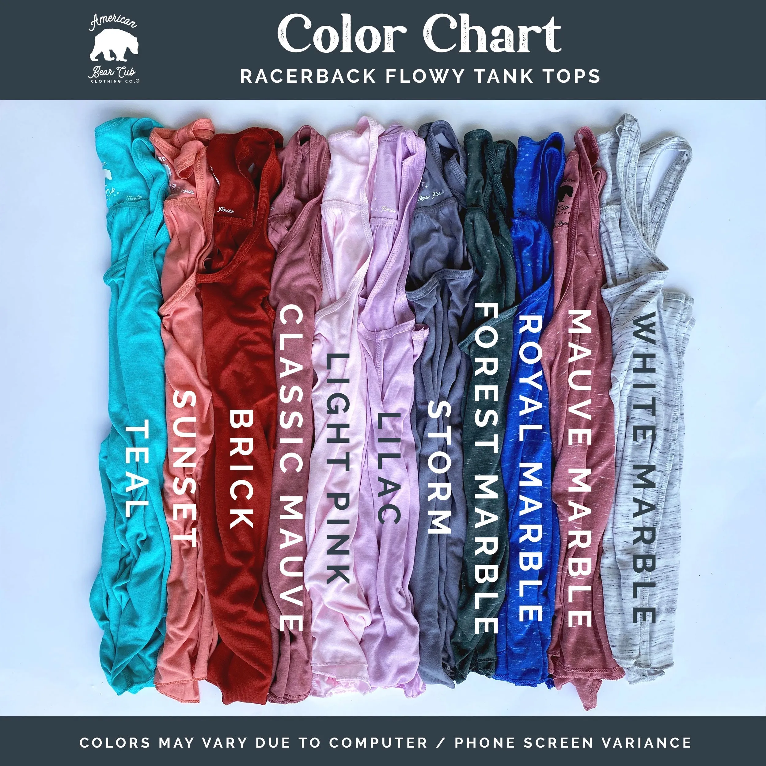 Mountain Day flowy racerback tank tops