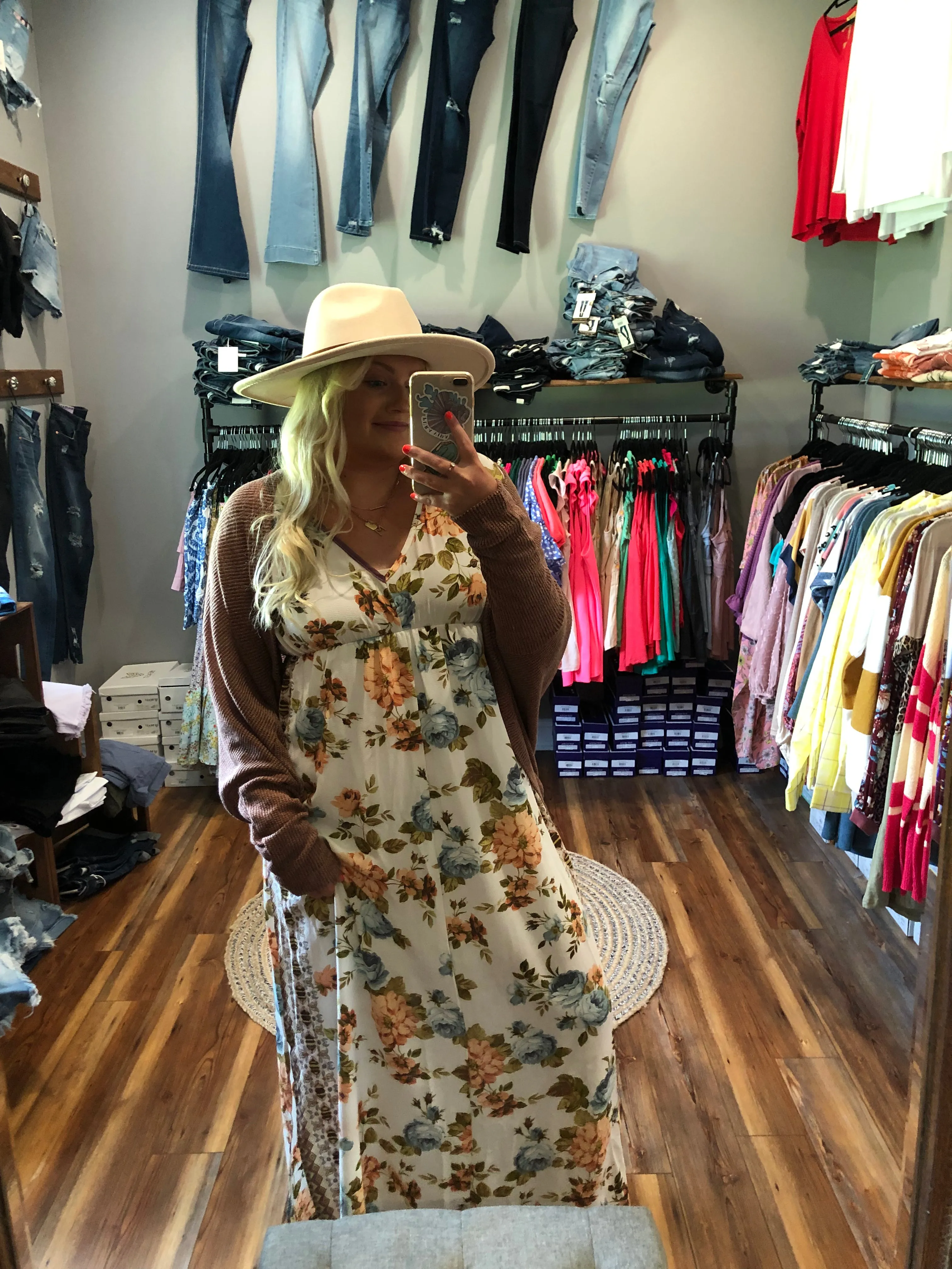 Multi Floral print maxi dress