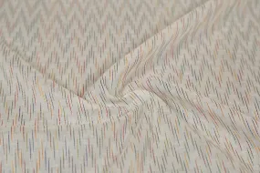Multicolor Abstract Cotton Slub Fabric