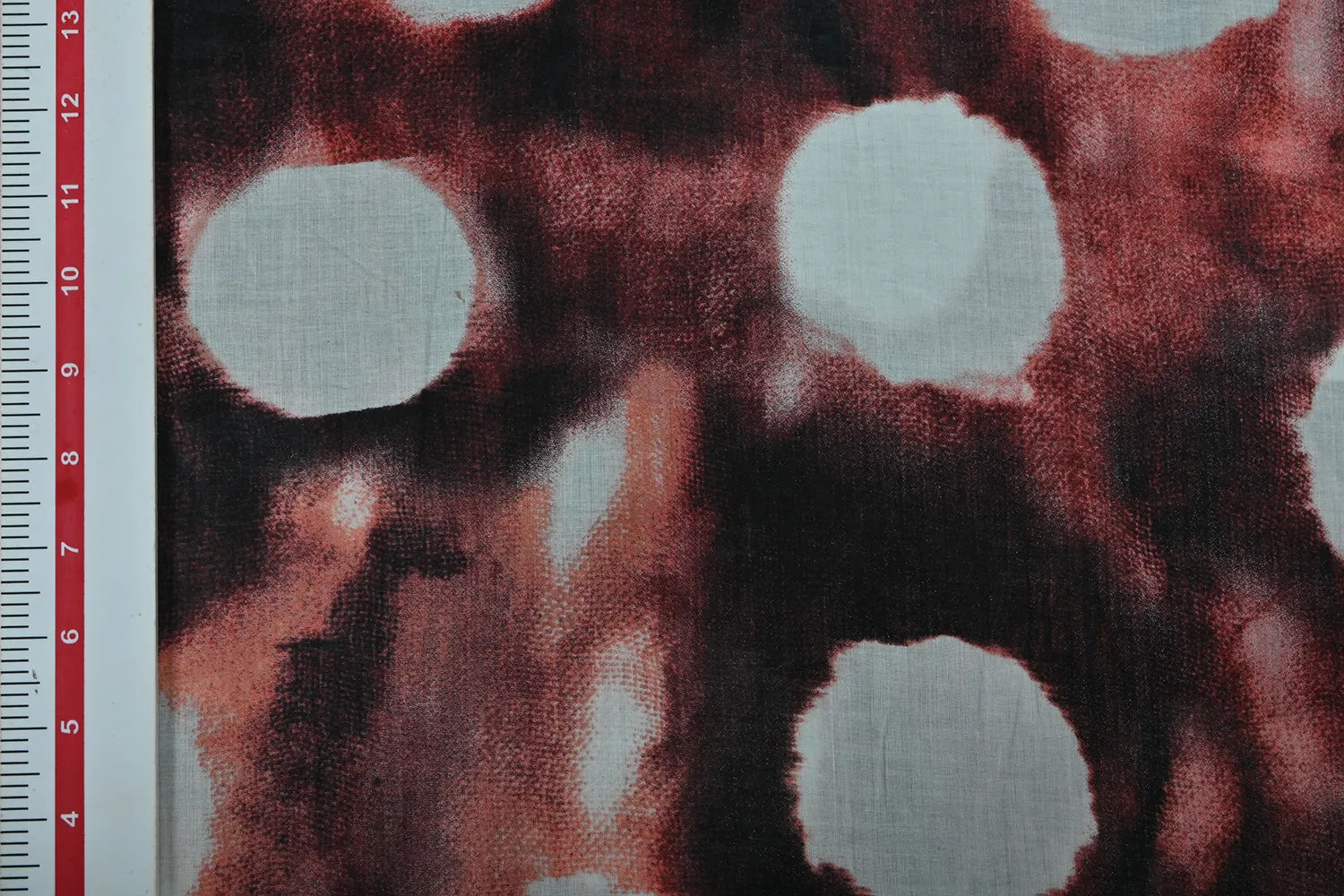 Multicolor Polka Dots Printed Cotton Voile Fabric