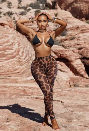Niccolo 3 Piece Pants Set - Leopard