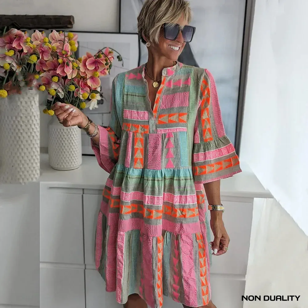 Non Duality | Patchwork Boho Dress