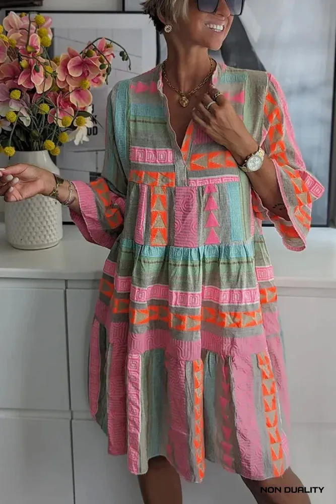 Non Duality | Patchwork Boho Dress