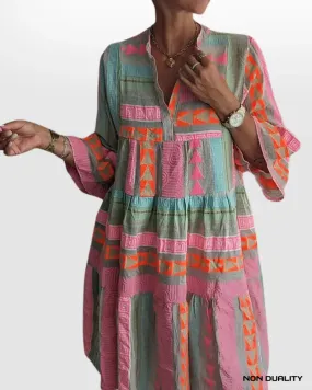 Non Duality | Patchwork Boho Dress