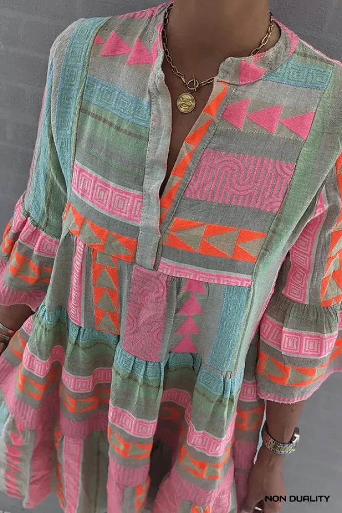 Non Duality | Patchwork Boho Dress