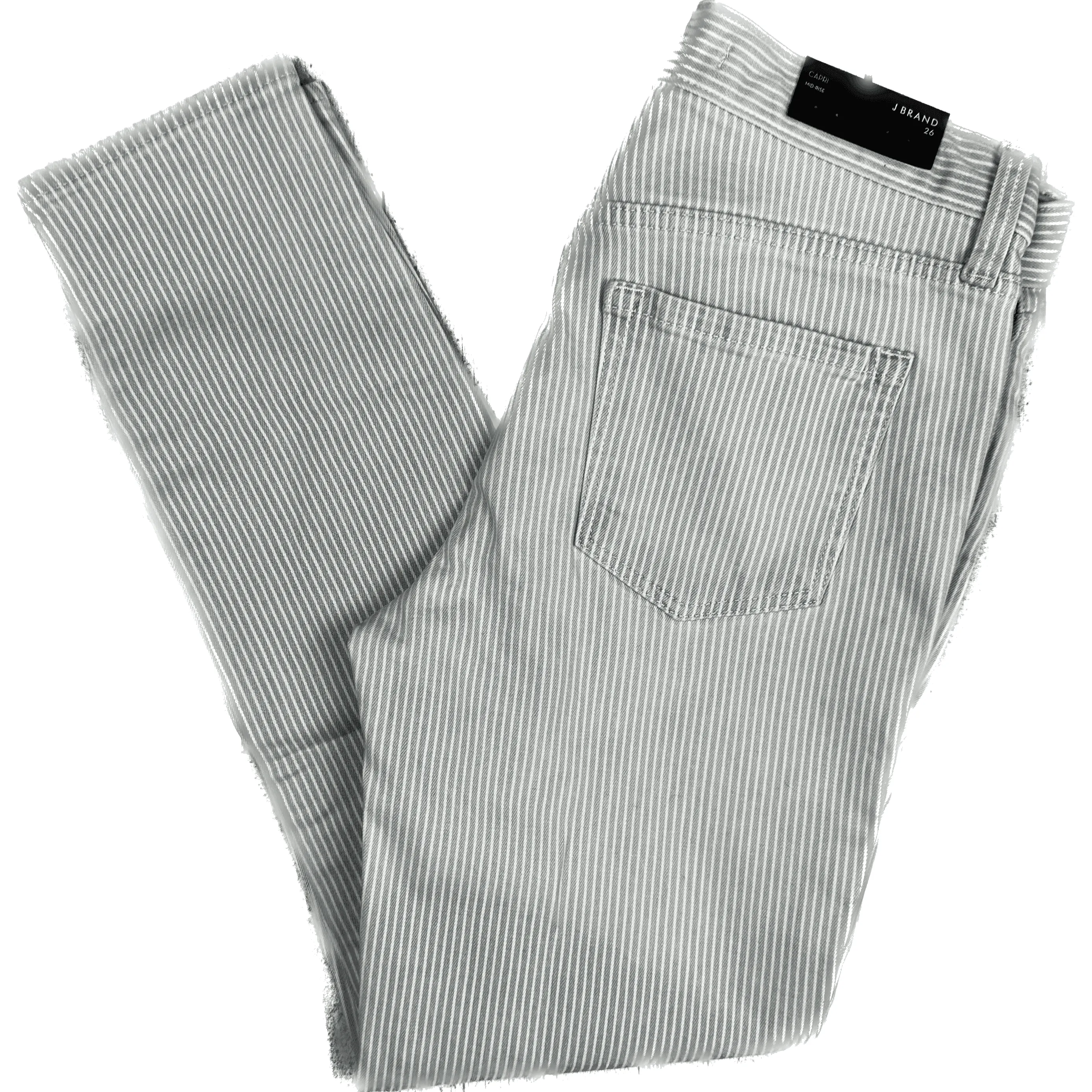 NWT- J Brand  'Capri ' Bleach Stripe Denim Jeans- Size 26