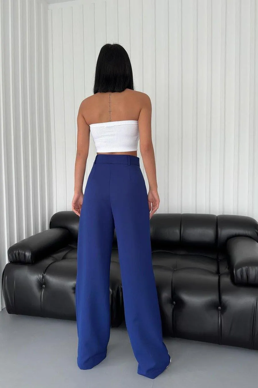 PALAZZO PANTS BLEU