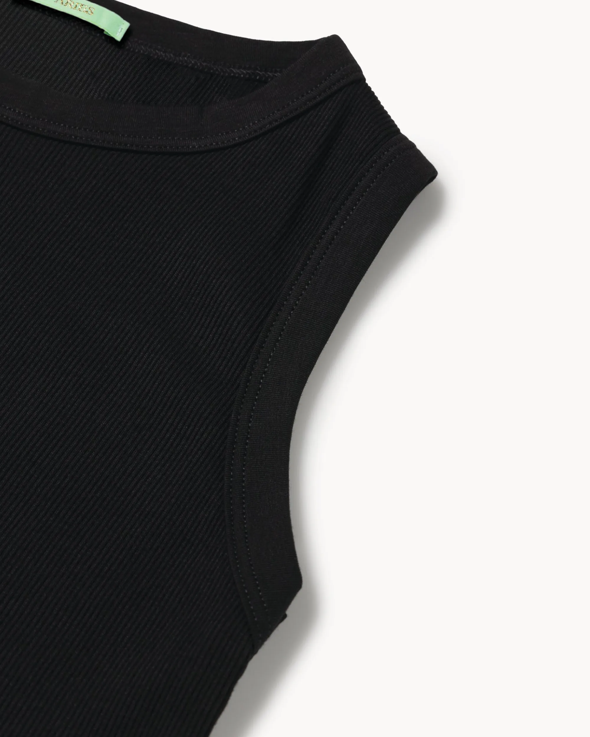 Racer-Back Rib Vest 2 Pack - White / Black