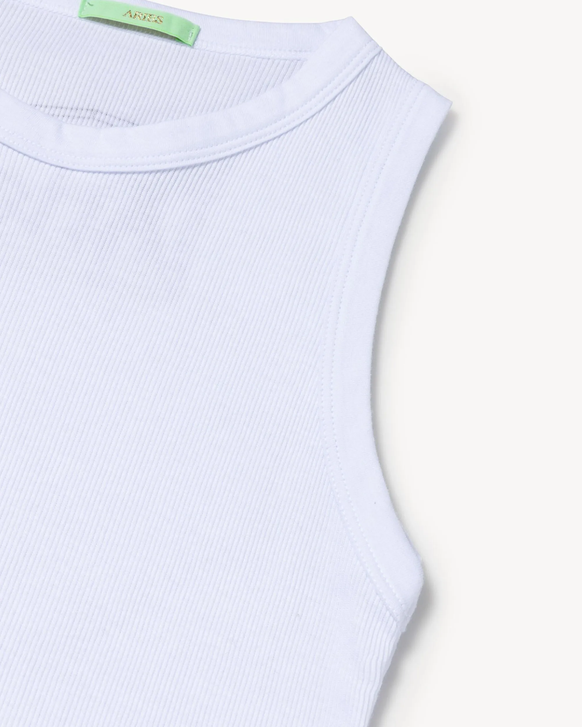 Racer-Back Rib Vest 2 Pack - White / Black
