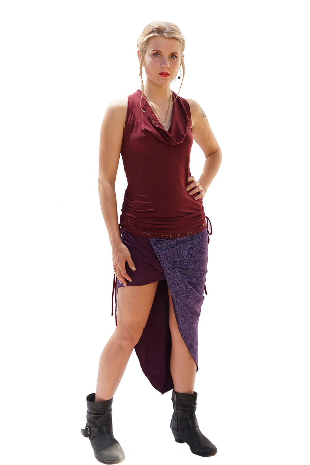 Racerback Cowl Top