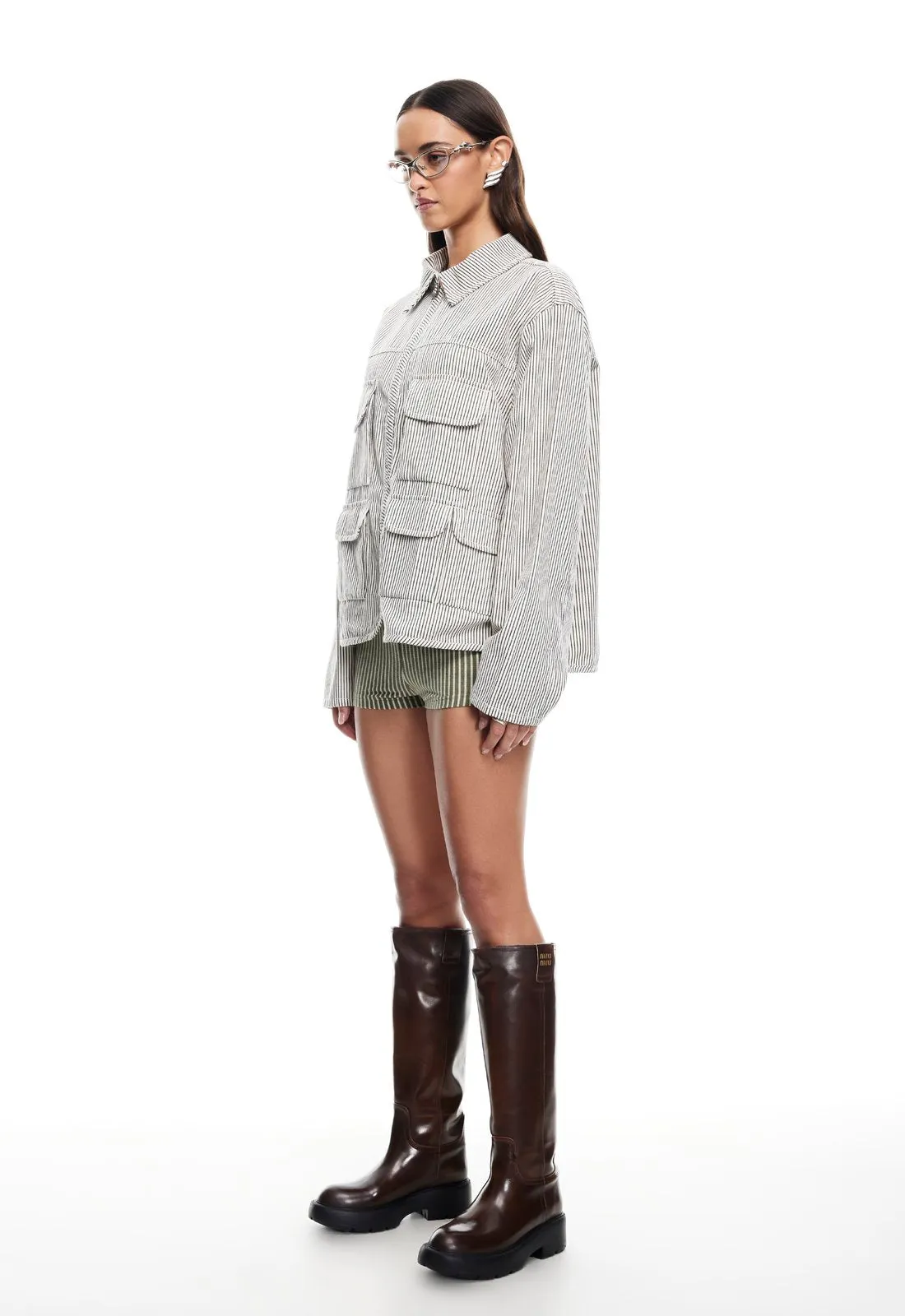 RENACIDA JACKET - PORCELAIN STRIPE