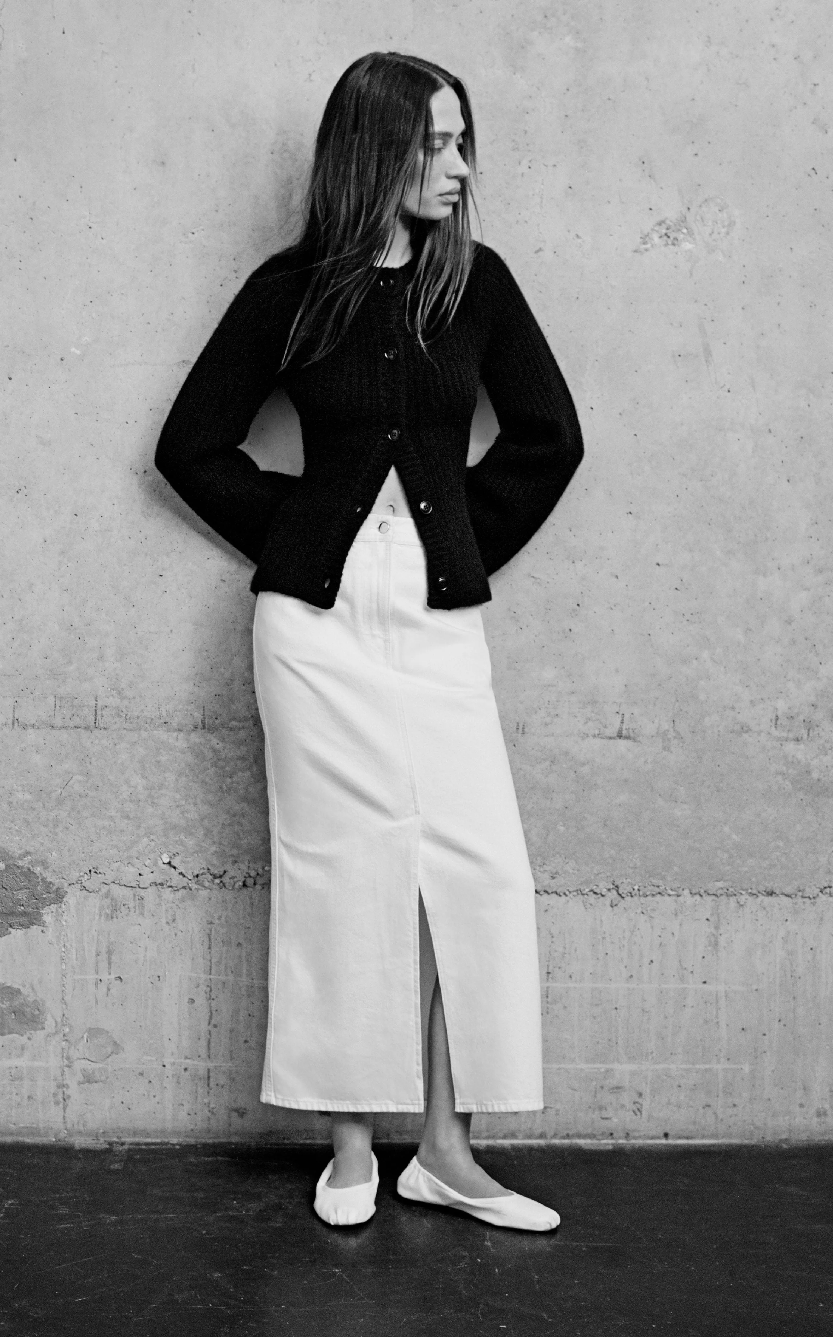 RONA Long Denim Skirt