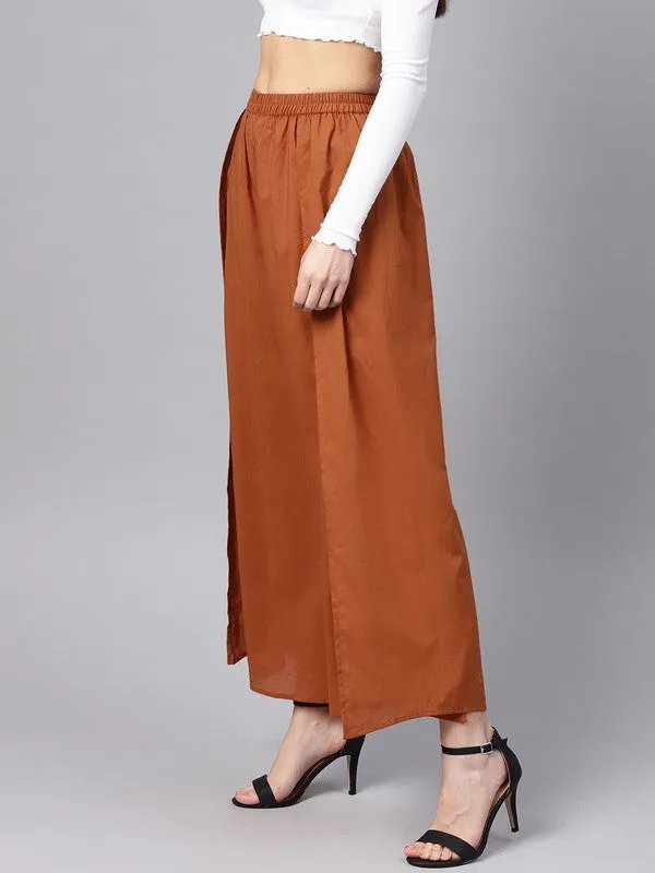 Rust Pleated Palazzo