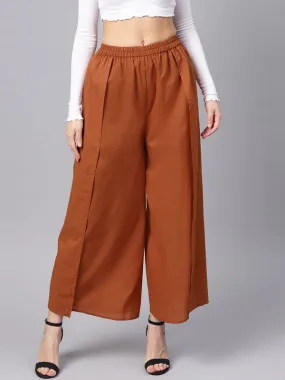 Rust Pleated Palazzo
