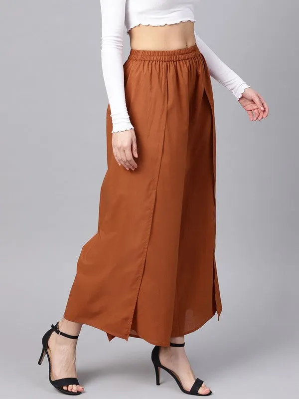 Rust Pleated Palazzo