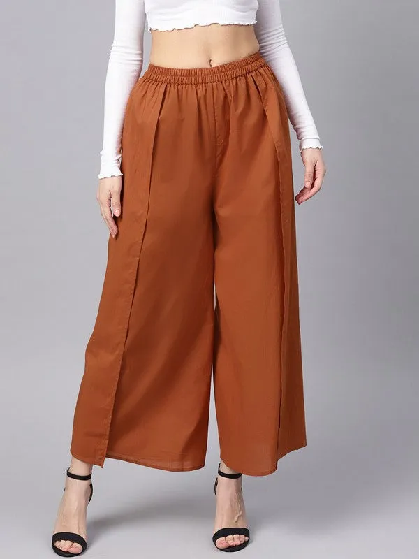 Rust Pleated Palazzo