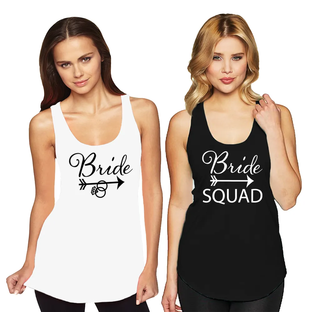 Tribal Bride & Bride Squad Racerback Tank Top