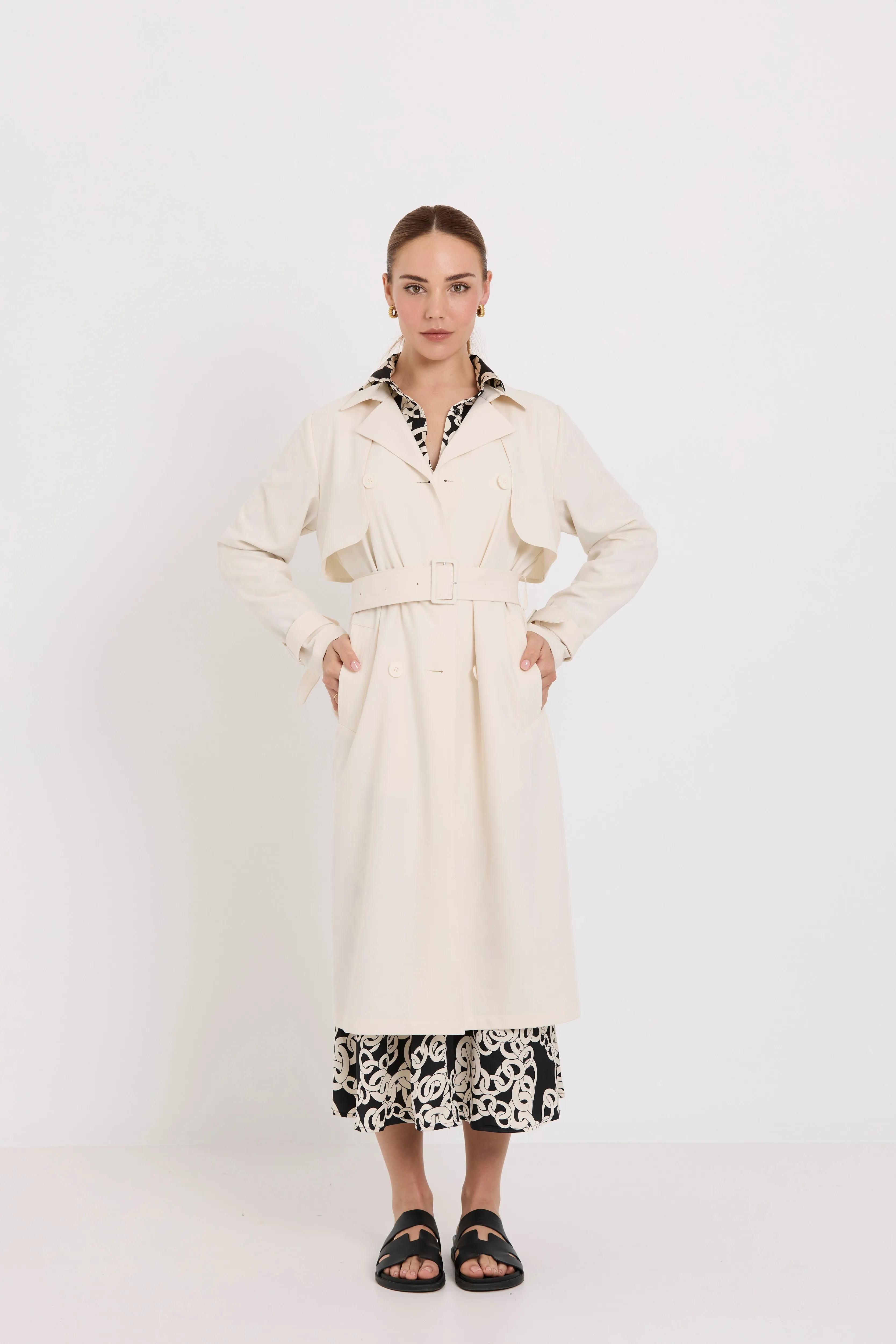 Tuesday Trench Coat | Ivory Twill