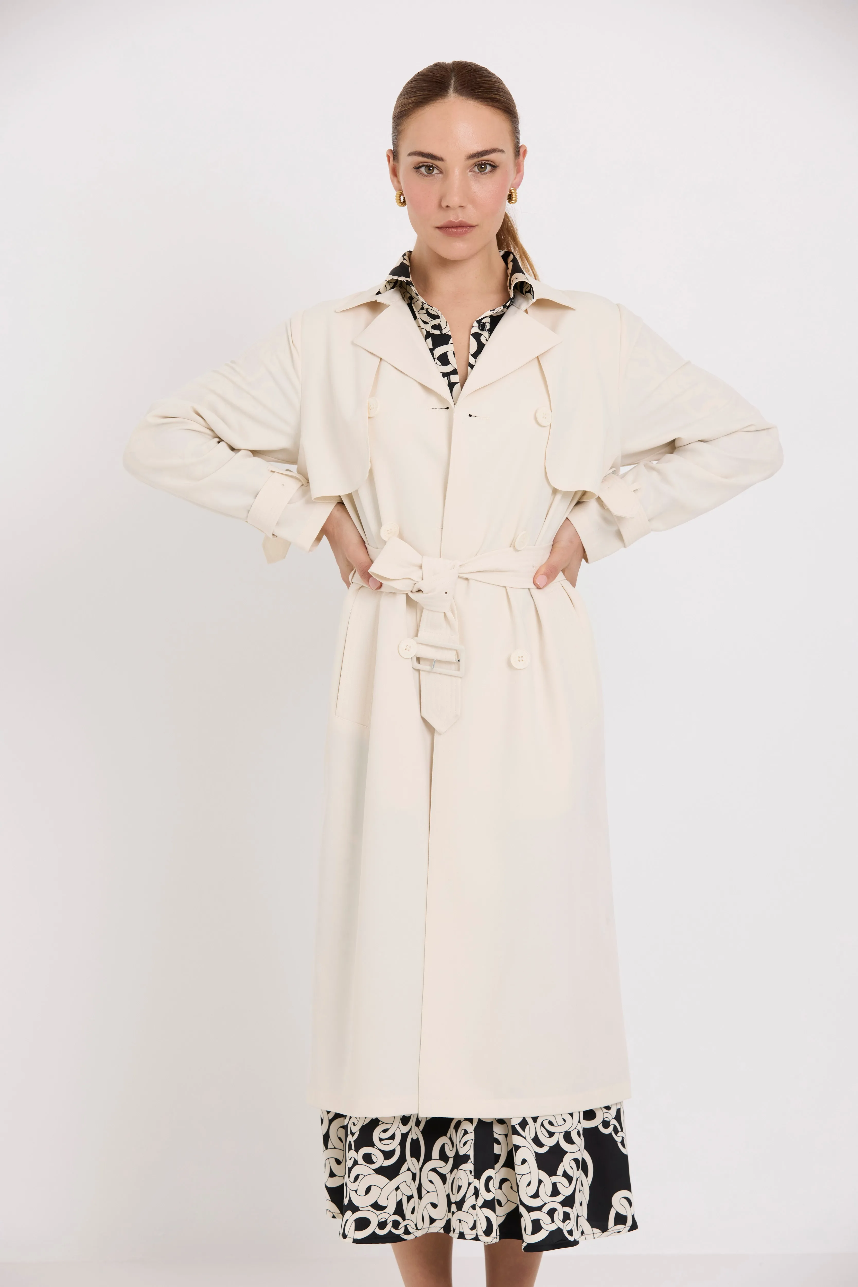 Tuesday Trench Coat | Ivory Twill