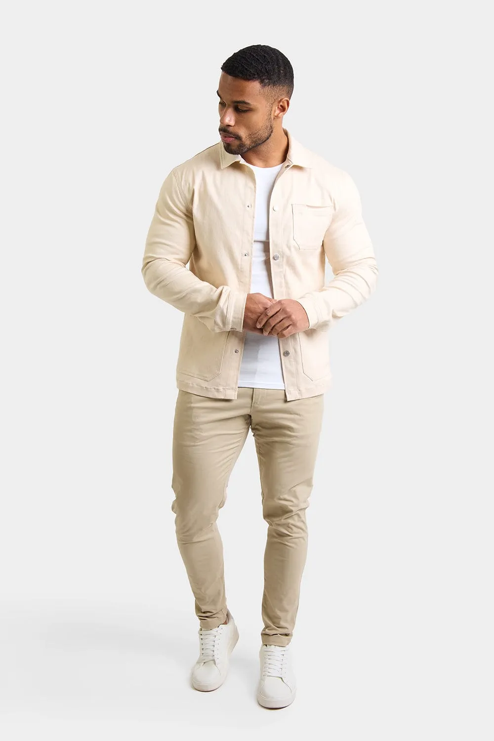 Utility Jacket in Ecru