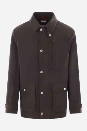 Utility Pattern Cotton Windbreaker