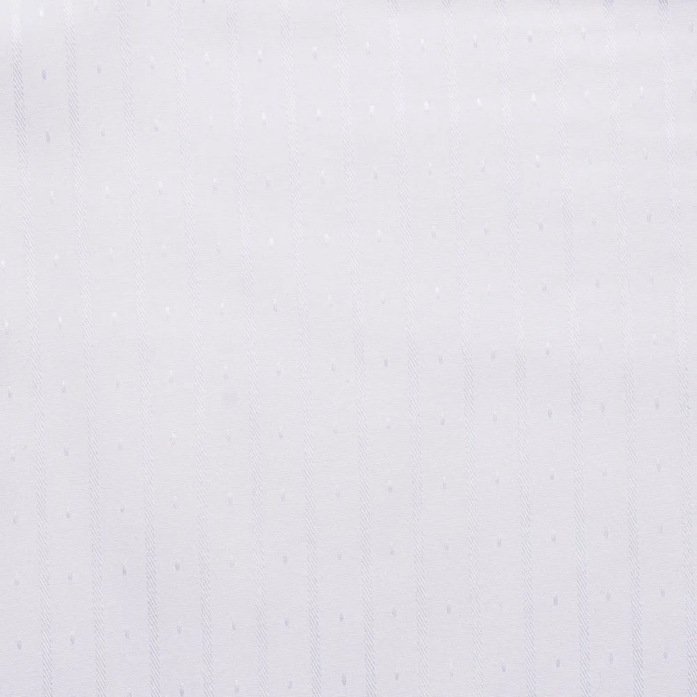 White dobby shirting - Stripes dots - White