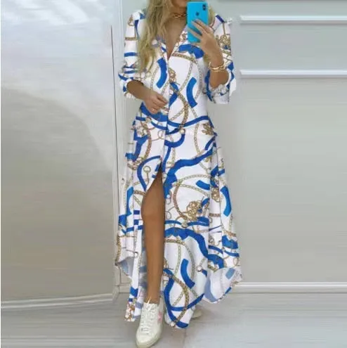 Women Boho Printed Long Dress
